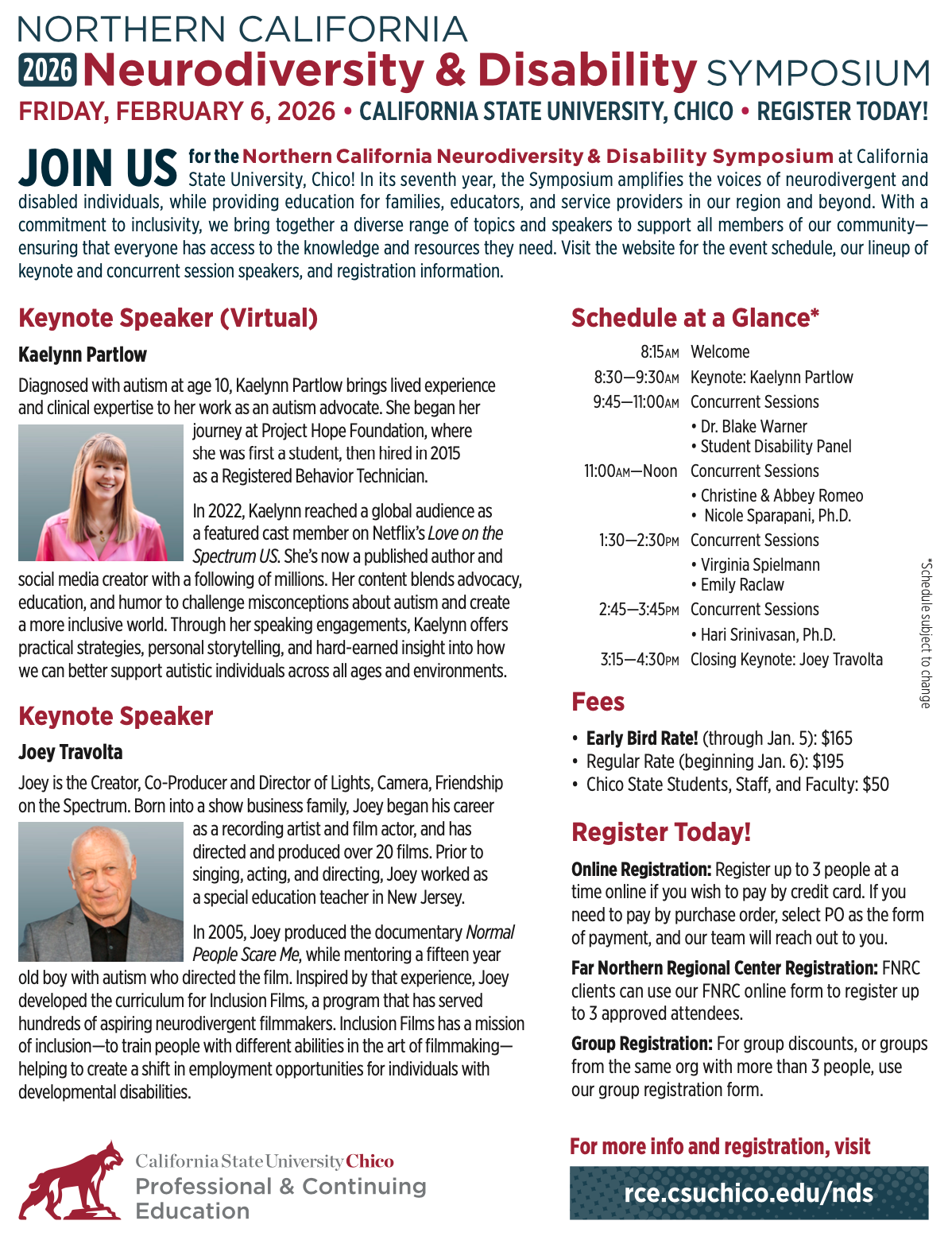 Neurodiversity & Disability Symposium Flyer Image