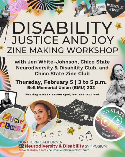 Flyer for Zine workshop with Jen White-Johnson