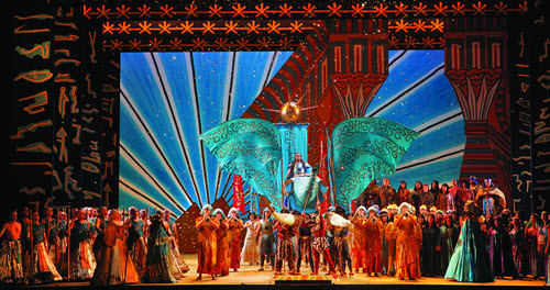 Aida cast performing at the San Francisco Opera