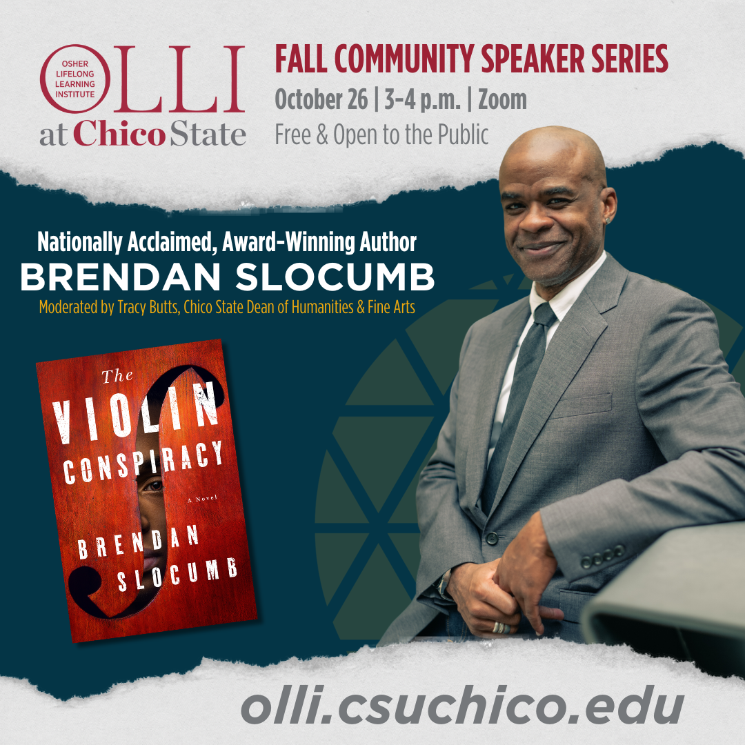 Brendan Slocumb, nationally acclaimed, award-winning artist, is joining OLLI in their Community Speaker Series on October 26, via Zoom. 