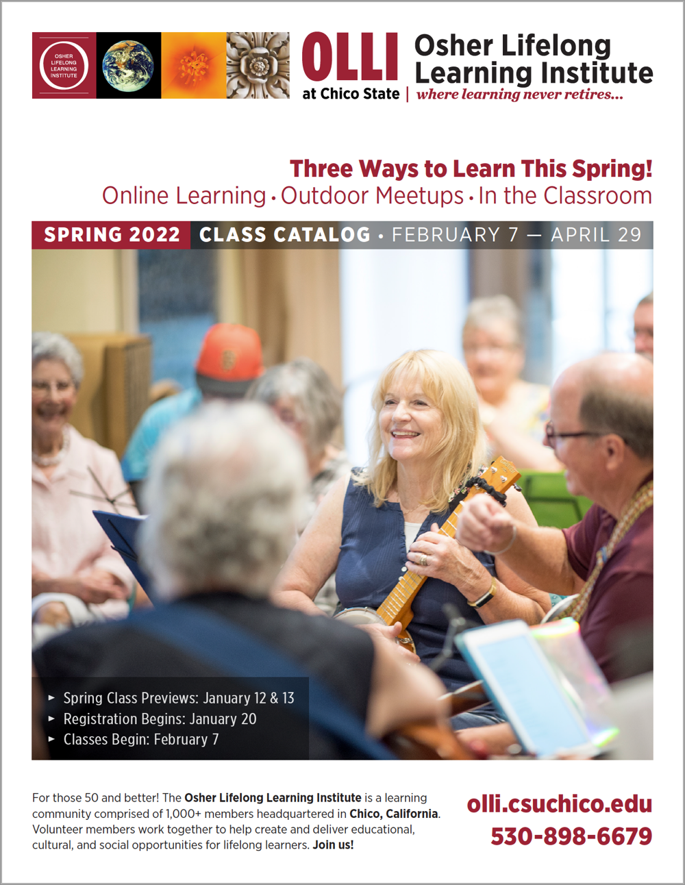 Cover Image of OLLI Spring 2022 Catalog