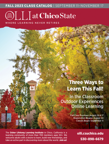Cover Image of OLLI Fall 2023 Catalog