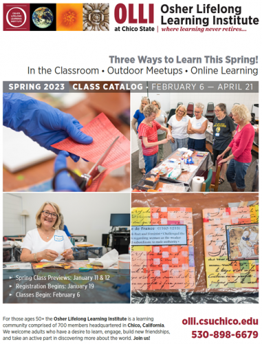 Cover Image of OLLI Spring 2023 Catalog