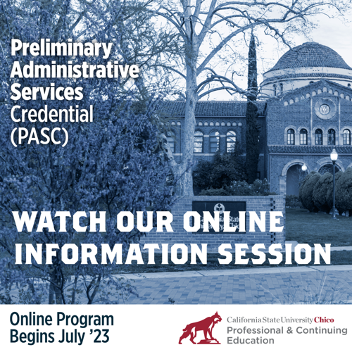 Preliminary Administrative Services Credential Program Chico State